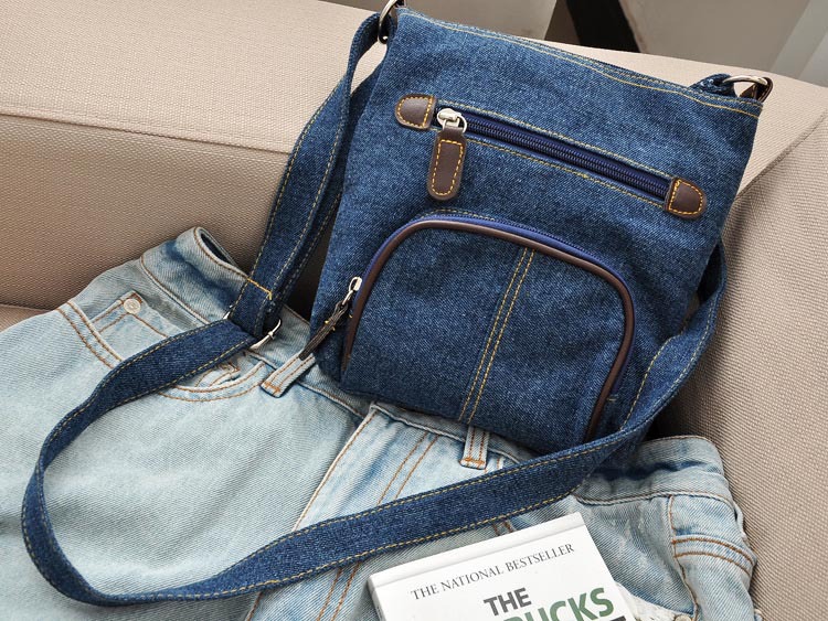 Womens Denim Messenger Bags Ladies Mini Small Shoulder Satchels Girls